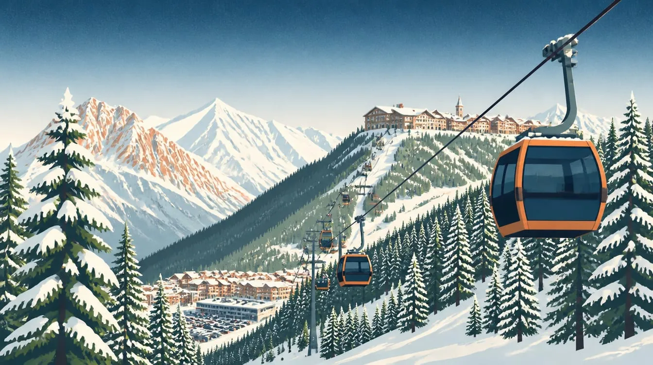 Eau d'Olle Express gondola: Allemond → Oz-en-Oisans