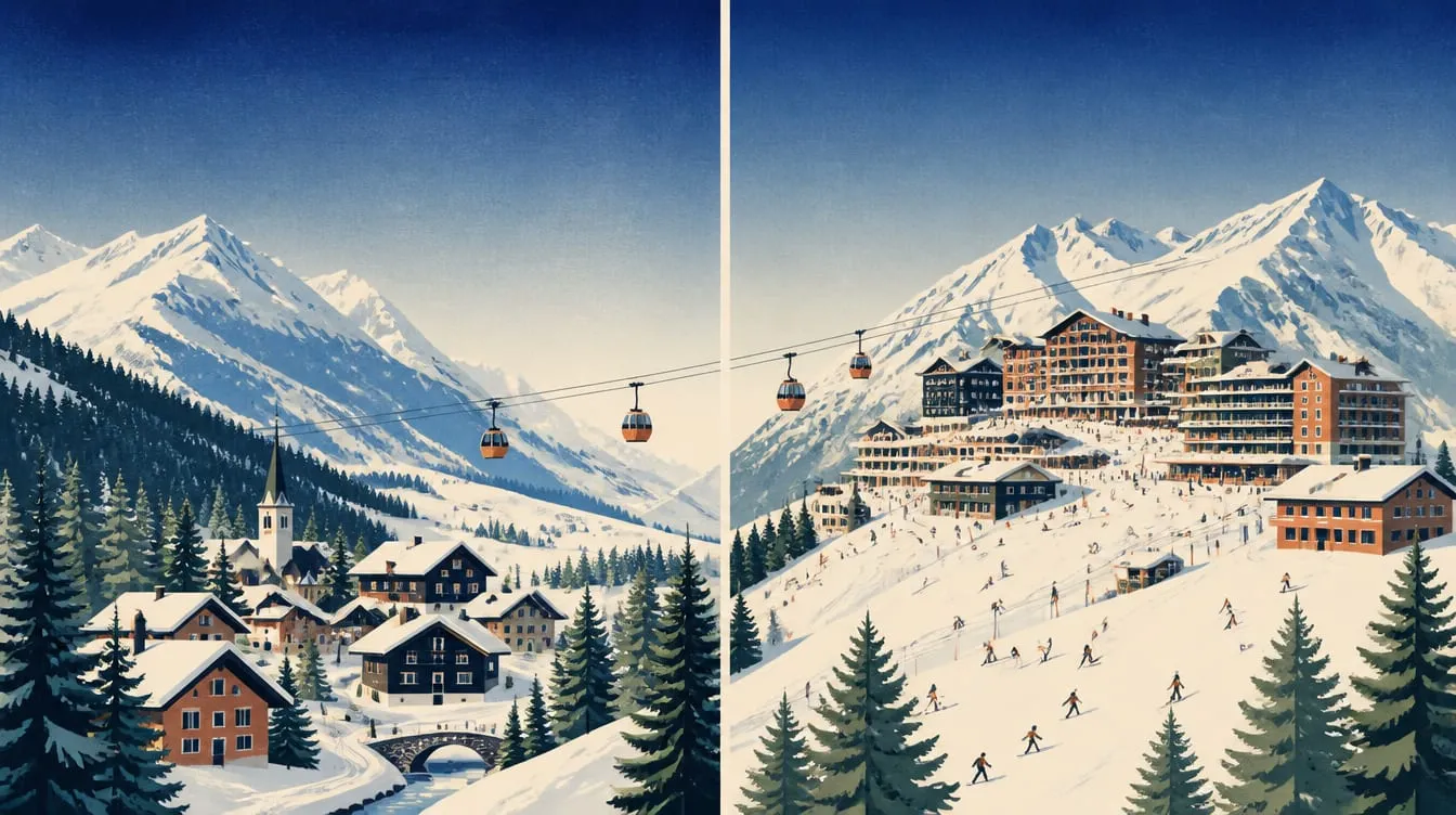 Oz-en-Oisans or Alpe d'Huez: where to stay to ski?